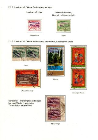 BANGLADESCH - PROVISORIEN - AUFDRUCKE – Blatt 6