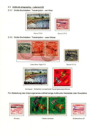 BANGLADESCH - PROVISORIEN - AUFDRUCKE – Blatt 8