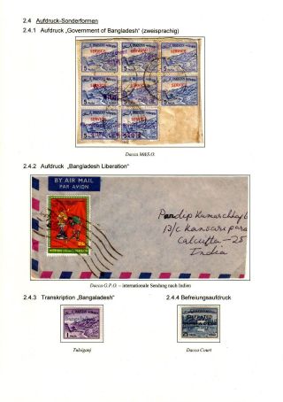 BANGLADESCH - PROVISORIEN - AUFDRUCKE – Blatt 10