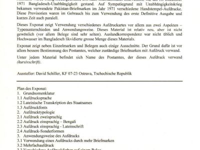BANGLADÉŠ - PROVIZORNÍ PŘETISKY