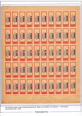 PODKARPATSKÁ RUS V ČESKOSLOVENSKU 1919-1939 – list 10
