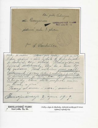 POŠTA ČESKOSLOVENSKÝCH LEGIÍ 1914-1920 – list 117