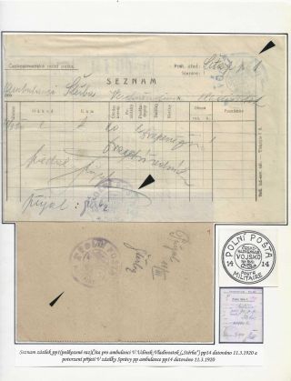 POŠTA ČESKOSLOVENSKÝCH LEGIÍ 1914-1920 – list 161