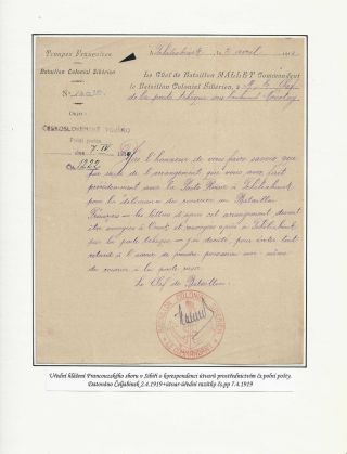 POŠTA ČESKOSLOVENSKÝCH LEGIÍ 1914-1920 – list 196
