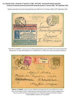 POSTGESCHICHTE DES KÖNIGREICHS UNGARN 1900-1918 - englisch – Blatt 4