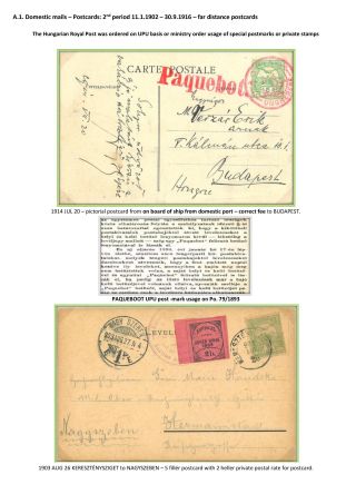 POSTGESCHICHTE DES KÖNIGREICHS UNGARN 1900-1918 - englisch – Blatt 7