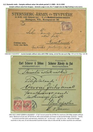 POSTGESCHICHTE DES KÖNIGREICHS UNGARN 1900-1918 - englisch – Blatt 13