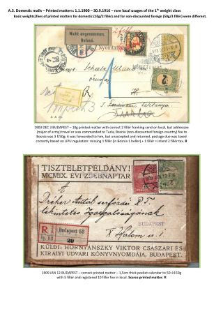 POSTGESCHICHTE DES KÖNIGREICHS UNGARN 1900-1918 - englisch – Blatt 14