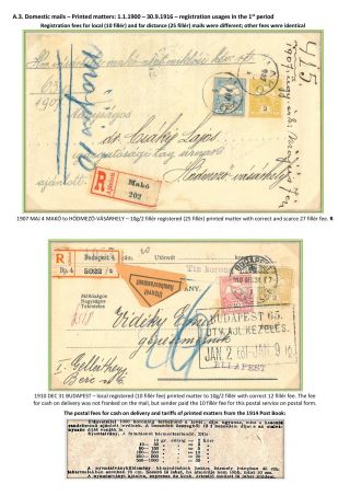 POSTGESCHICHTE DES KÖNIGREICHS UNGARN 1900-1918 - englisch – Blatt 15
