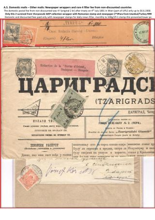 THE POSTAL HISTORY OF KINGDOM OF HUNGARY 1900-1918 - English – sheet 30