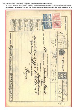 THE POSTAL HISTORY OF KINGDOM OF HUNGARY 1900-1918 - English – sheet 31