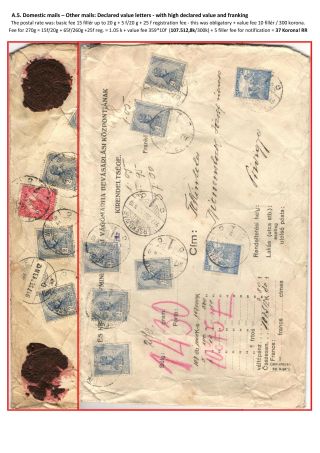 THE POSTAL HISTORY OF KINGDOM OF HUNGARY 1900-1918 - English – sheet 32