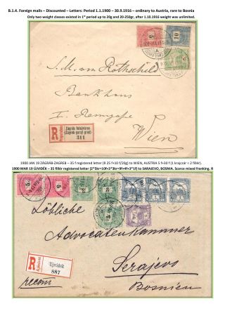 THE POSTAL HISTORY OF KINGDOM OF HUNGARY 1900-1918 - English – sheet 40