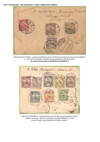 POSTGESCHICHTE DES KÖNIGREICHS UNGARN 1900-1918 - englisch – Blatt 65