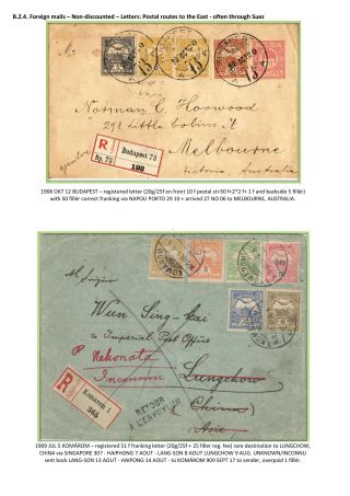 POSTGESCHICHTE DES KÖNIGREICHS UNGARN 1900-1918 - englisch – Blatt 67