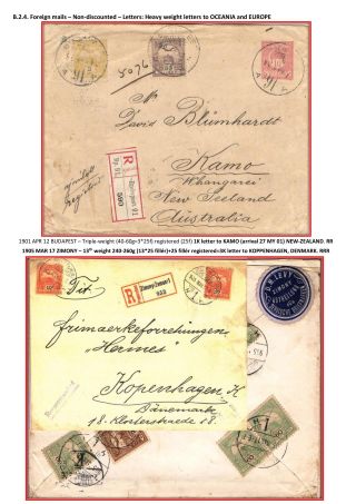 POSTGESCHICHTE DES KÖNIGREICHS UNGARN 1900-1918 - englisch – Blatt 71