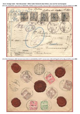 POSTGESCHICHTE DES KÖNIGREICHS UNGARN 1900-1918 - englisch – Blatt 75