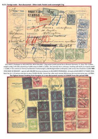 POSTGESCHICHTE DES KÖNIGREICHS UNGARN 1900-1918 - englisch – Blatt 78
