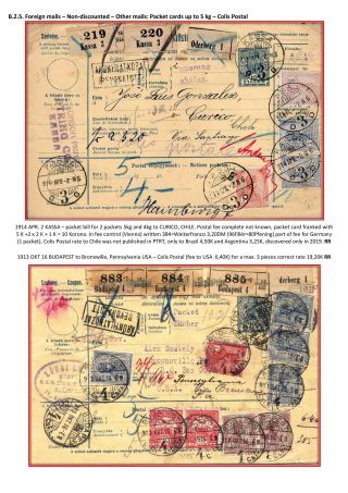 POSTGESCHICHTE DES KÖNIGREICHS UNGARN 1900-1918 - englisch – Blatt 79