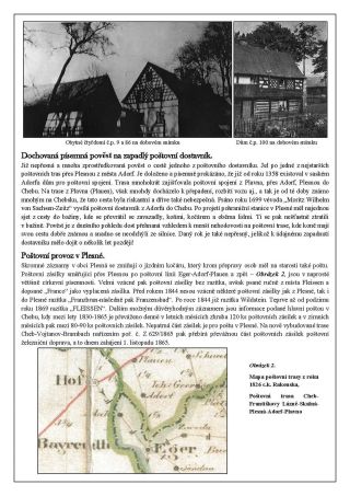 PLESNA - FLEISSEN, POŠTOVNÍ HISTORIE – list 3