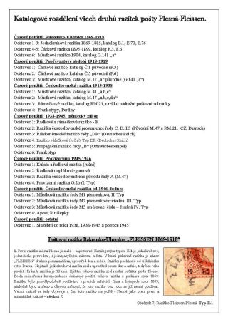 PLESNA - FLEISSEN, POŠTOVNÍ HISTORIE – list 7