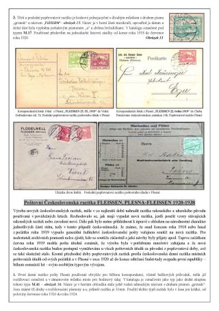 PLESNA - FLEISSEN, POŠTOVNÍ HISTORIE – list 16