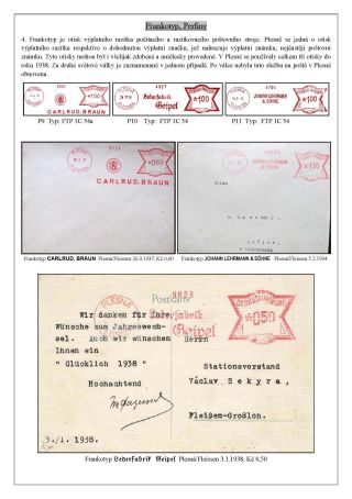 PLESNA - FLEISSEN, POŠTOVNÍ HISTORIE – list 20