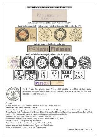 PLESNA - FLEISSEN, POŠTOVNÍ HISTORIE – list 31