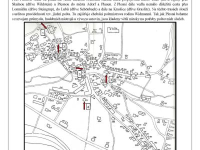 PLESNA - FLEISSEN, POŠTOVNÍ HISTORIE