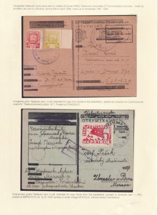 WIEDERHERSTELLUNG DER POSTVERKEHR IN DER TSCHECHOSLOWAKEI NACH DEM ZWEITEN WELTKRIEG – Blatt 6