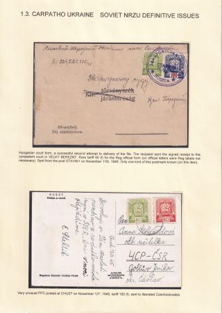 WIEDERHERSTELLUNG DER POSTVERKEHR IN DER TSCHECHOSLOWAKEI NACH DEM ZWEITEN WELTKRIEG – Blatt 11