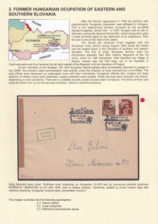 WIEDERHERSTELLUNG DER POSTVERKEHR IN DER TSCHECHOSLOWAKEI NACH DEM ZWEITEN WELTKRIEG – Blatt 16