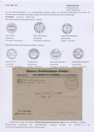 POSTMARKS IN BOHEMIA AND MORAVIA DURING THE POST-WAR PERIOD AFTER WORLD WAR II – sheet 11