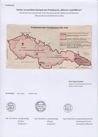 POSTMARKS IN BOHEMIA AND MORAVIA DURING THE POST-WAR PERIOD AFTER WORLD WAR II – sheet 13