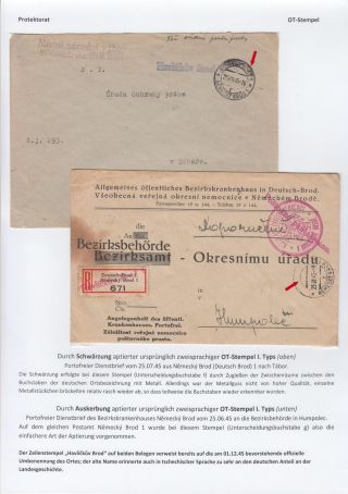 POSTMARKS IN BOHEMIA AND MORAVIA DURING THE POST-WAR PERIOD AFTER WORLD WAR II – sheet 15