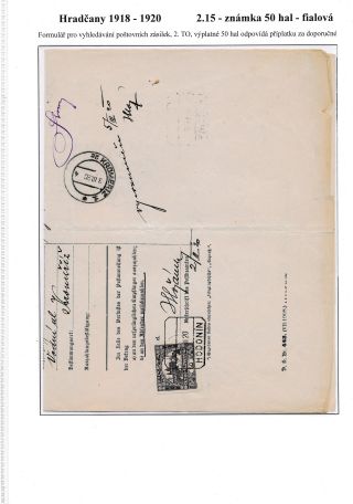HRADCANY 1918-1920 – sheet 79