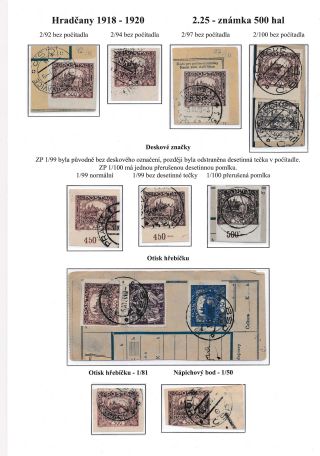 HRADCANY 1918-1920 – sheet 100