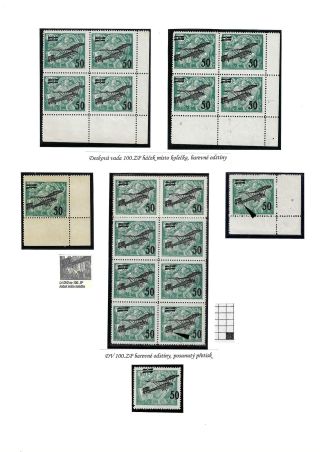 FLUGPOSTMARKEN ČSR 1918-1939 – Blatt 70