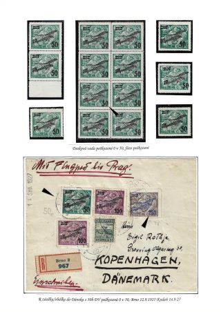 FLUGPOSTMARKEN ČSR 1918-1939 – Blatt 72