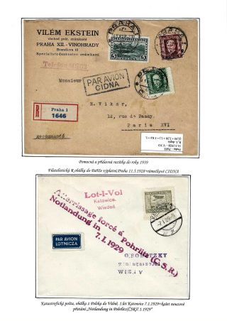 FLUGPOSTMARKEN ČSR 1918-1939 – Blatt 109