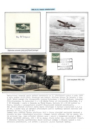 LETECKÉ ČSR I 1918-1939 – list 114