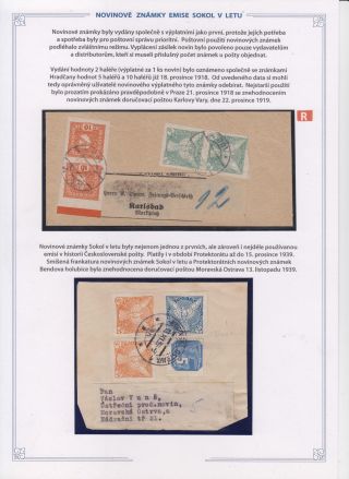 NOVINOVÉ ZNÁMKY EMISE SOKOL V LETU – sheet 2
