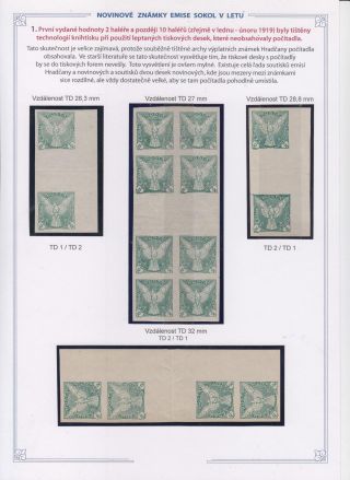NOVINOVÉ ZNÁMKY EMISE SOKOL V LETU – sheet 3
