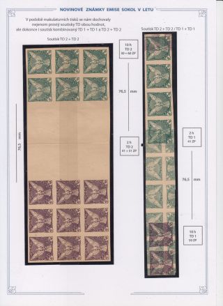 NOVINOVÉ ZNÁMKY EMISE SOKOL V LETU – sheet 6