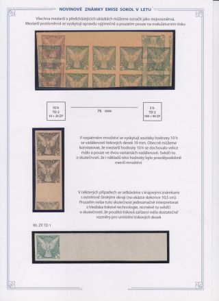 NOVINOVÉ ZNÁMKY EMISE SOKOL V LETU – sheet 7