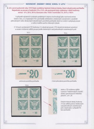 NOVINOVÉ ZNÁMKY EMISE SOKOL V LETU – sheet 13