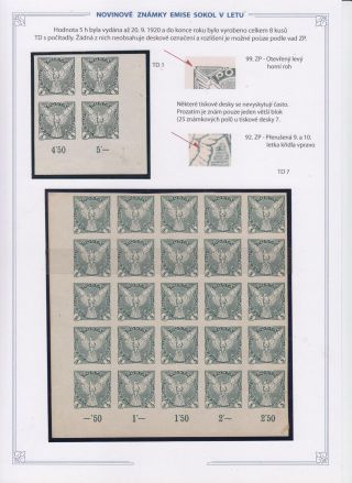 NOVINOVÉ ZNÁMKY EMISE SOKOL V LETU – sheet 14