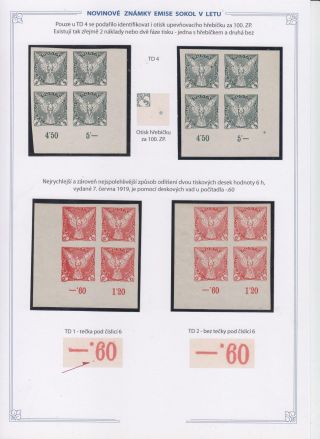 NOVINOVÉ ZNÁMKY EMISE SOKOL V LETU – sheet 15