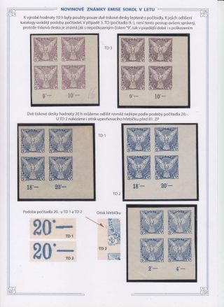 NOVINOVÉ ZNÁMKY EMISE SOKOL V LETU – sheet 16