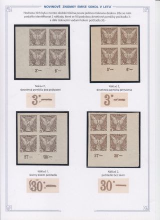 NOVINOVÉ ZNÁMKY EMISE SOKOL V LETU – sheet 17